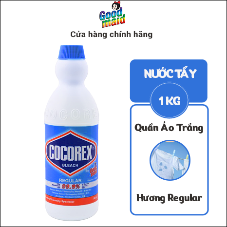 Nước Tẩy Quần Áo Trắng Cocorex Goodmaid Hương Regular 1kg