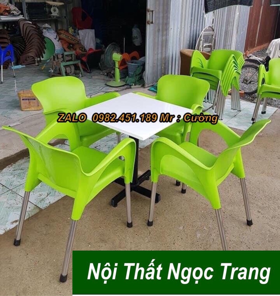 [HCM]Bàn ghế nhựa đức nữ hoàng cafe trà sữa giá rẻ