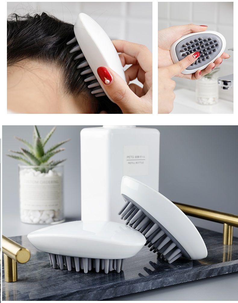 [HCM]Lược bàn chải Gội Đầu Silicon sạch gàu