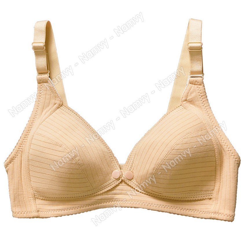 Áo ngực bầu cho con bú không đệm mút cotton mềm đẹp