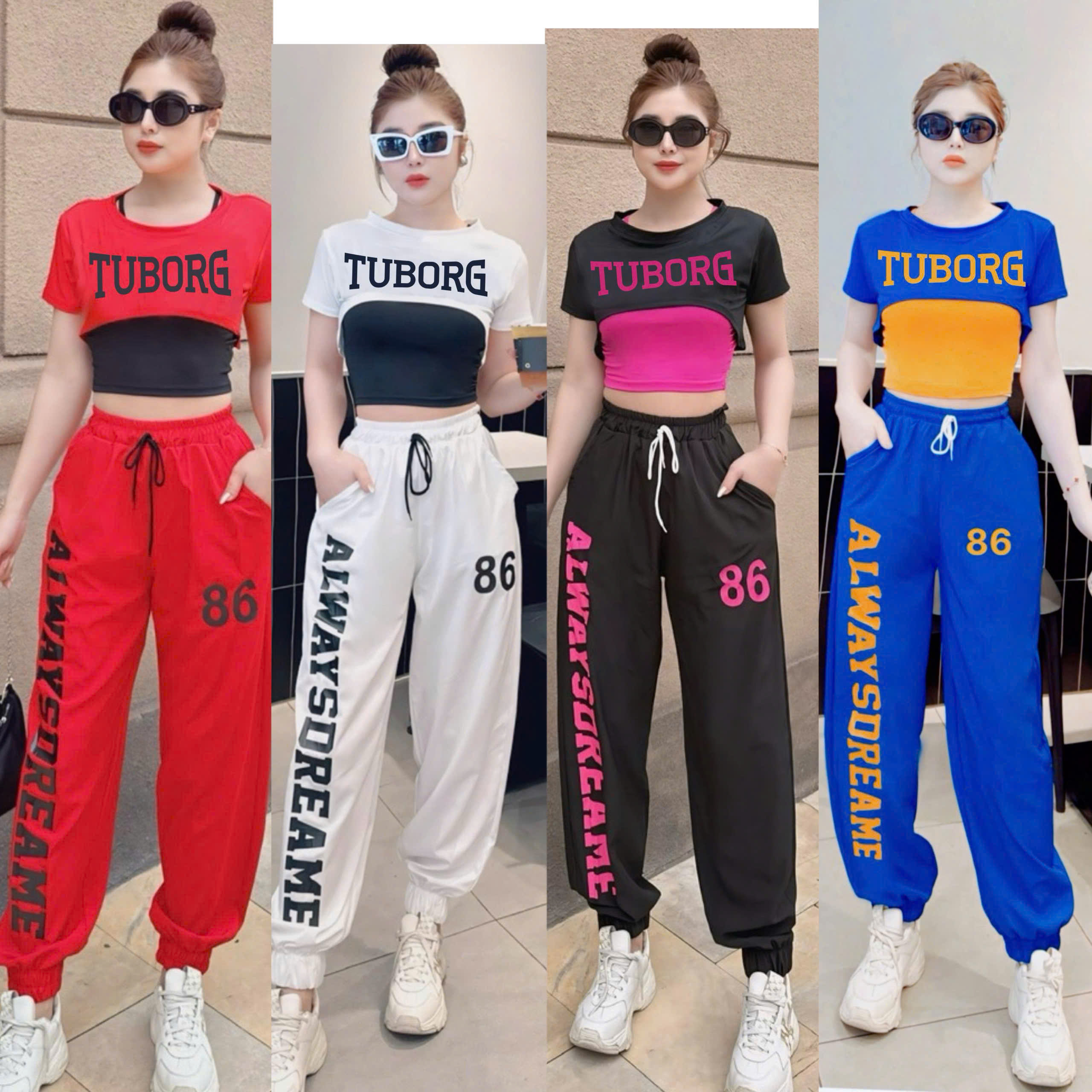 BỘ THỂ THAO QUẦN CHẤT GIÓ,ÁO CHẤT THUN,TẬP ZUMBA,GYM,DANCE,AEROBIC