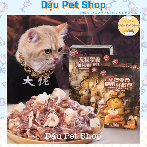 Pate Wanpy Happy 100 Star gói 70g - Thức ăn cho mèo