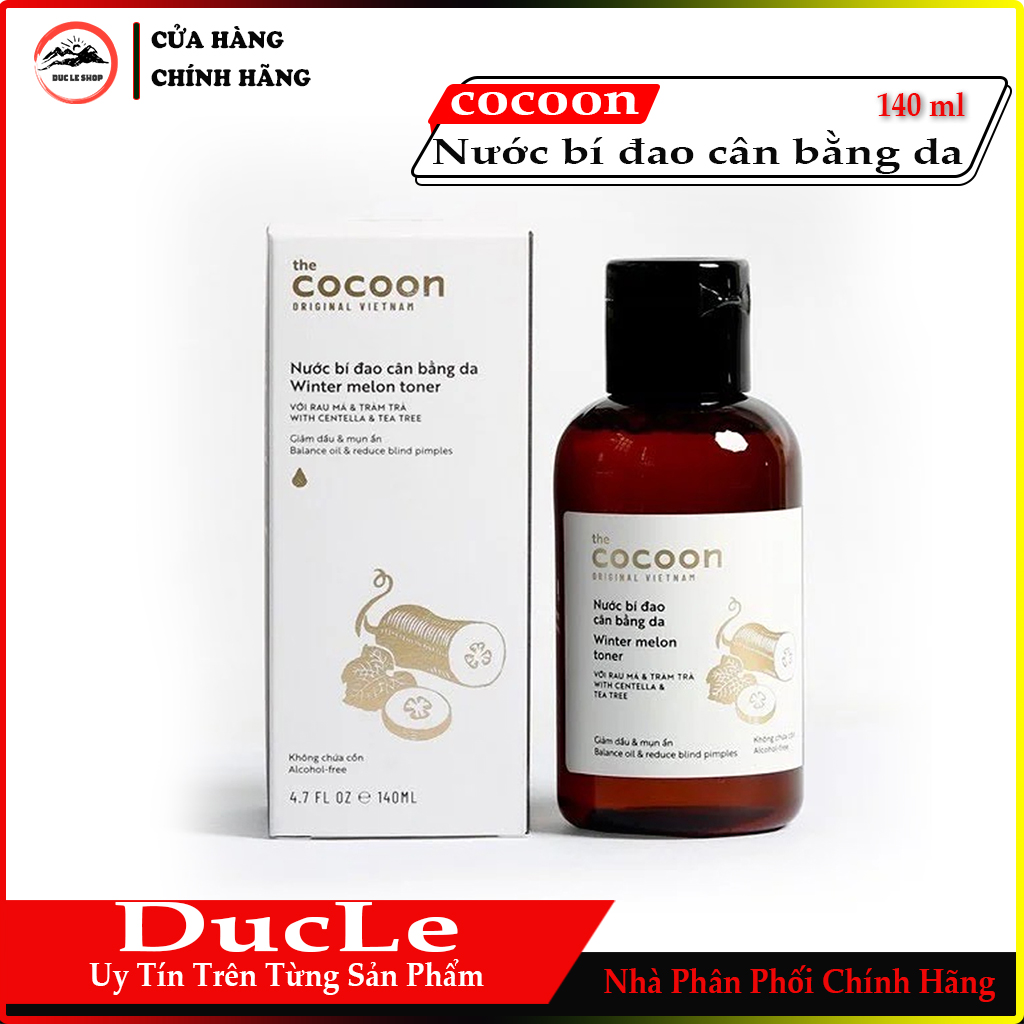 [HCM]Nước bí đao cân bằng da COCOON (Winter melon toner) 140ml
