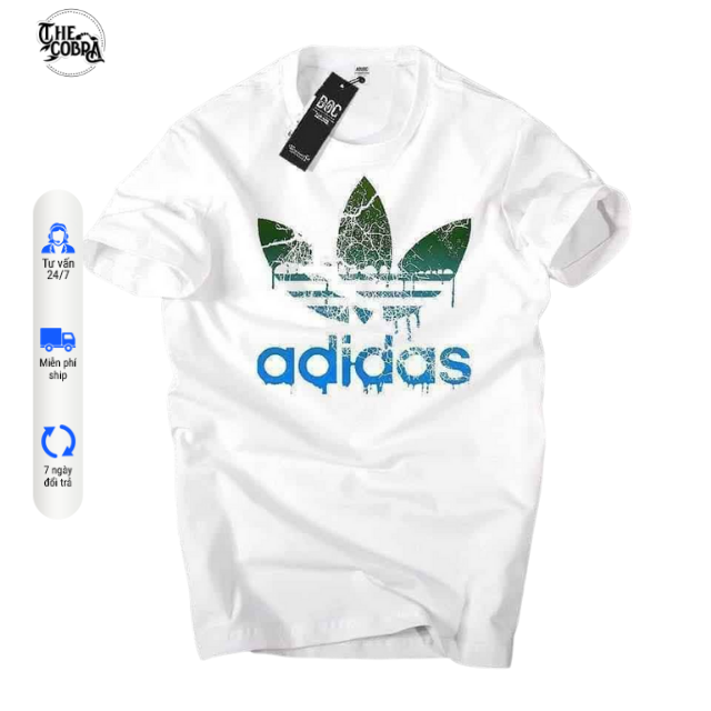 Áo Thun Adidas cỏ ba lá nam nữ thể thao màu đen, trắng chất liệu cao cấp đủ size từ S-XXXL, form dáng vừa năng động phù hợp nhiều lứa tuổi