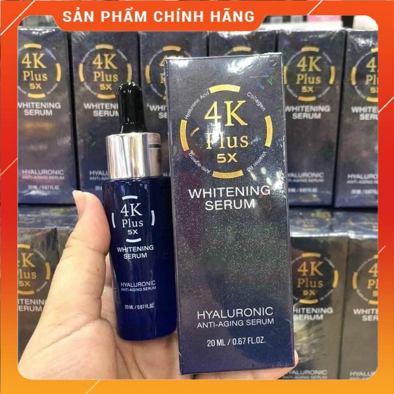 [Chính Hãng] Serum 4K Plus 5X Whitening Thái Lan Trắng Da , Khử Mụn Nám , Chống lão 20m