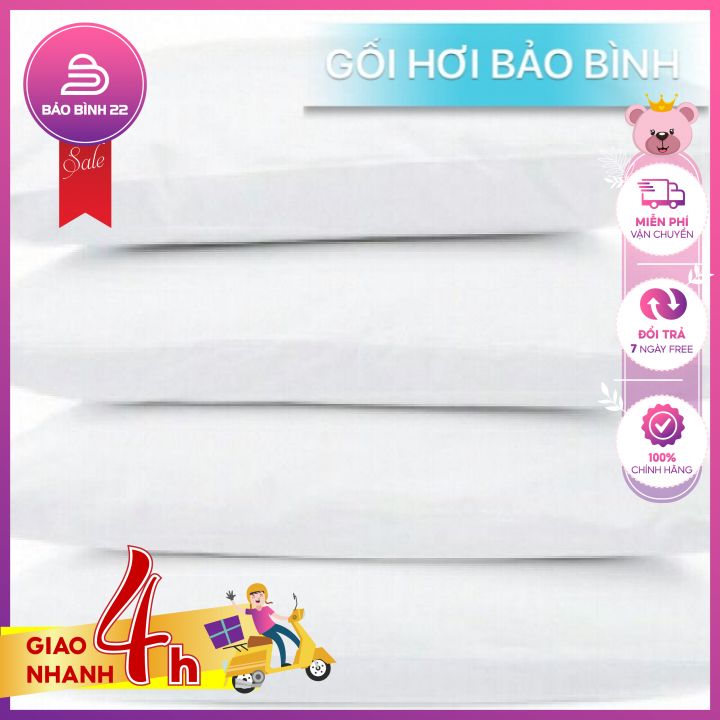 COMBO 4 GỐI HƠI CAO CẤP 40x60cm - Bảo Bình 22 - GỐI NGỦ - GỐI NẰM - GOI NAM - GOI NGU - GOI HOI