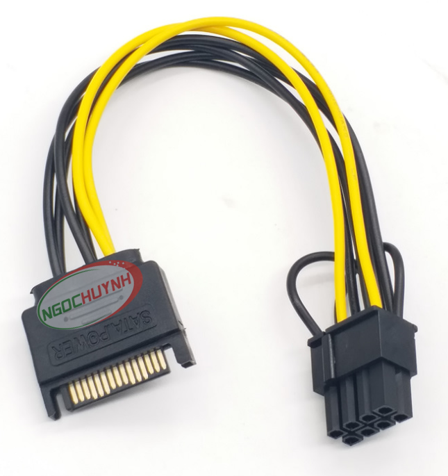 Cáp chuyển nguồn Sata ra đầu nguồn 8 Pin VGA