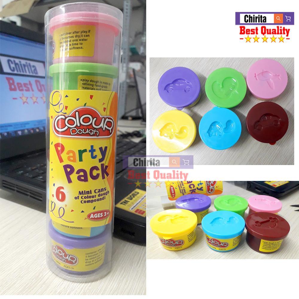 Đất sét nặn trọn bộ 6 hủ đủ màu Đất sét đất nặn sáng tạo cho bé yêu là loại đồ chơi giúp phát huy khả năng sáng tạo khéo léo của trẻ