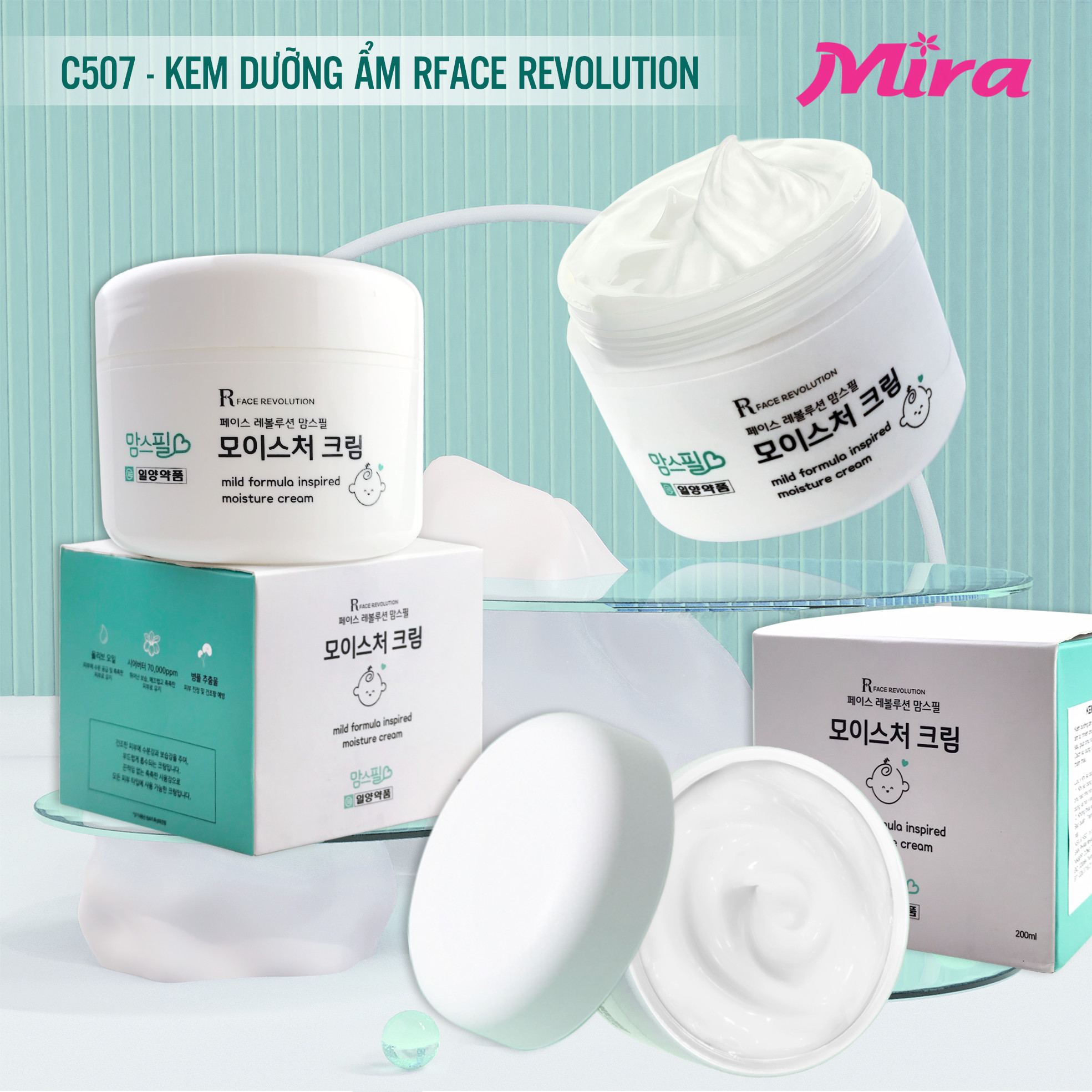 Kem dưỡng ẩm face 200ml