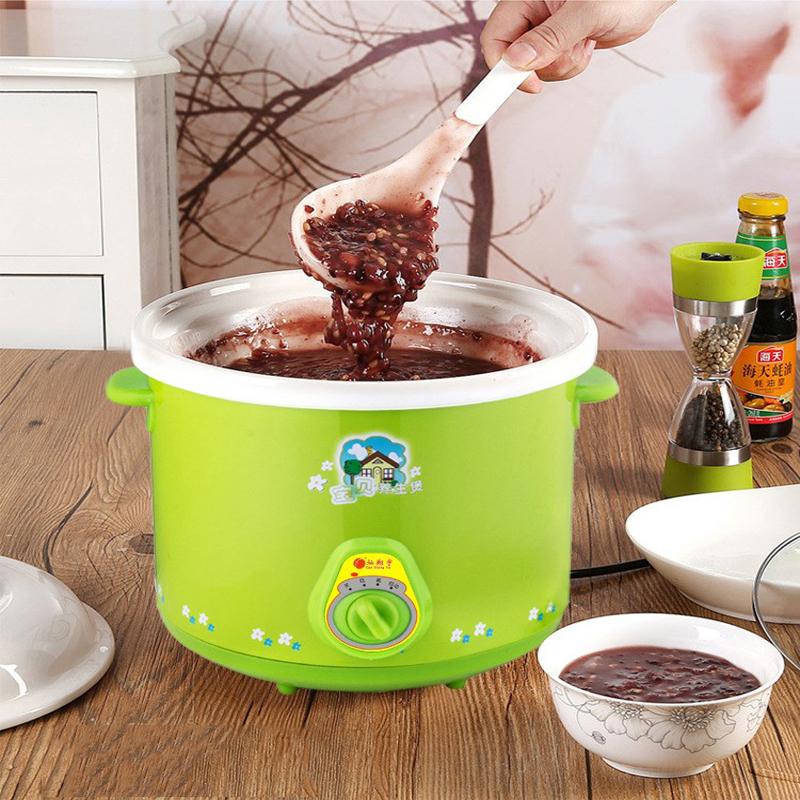 Nồi nấu cháo chậm cho bé - Nồi nấu chậm Fujika thân xanh, lòng trắng sứ loại 2.5L - mua nồi hầm cháo, nấu cháo - nồi kho cá bằng sứ - loại cao cấp - nồi nấu cháo chậm là gì - Bảo hành uy tín 1 đổi 1 tại AmberStore.02