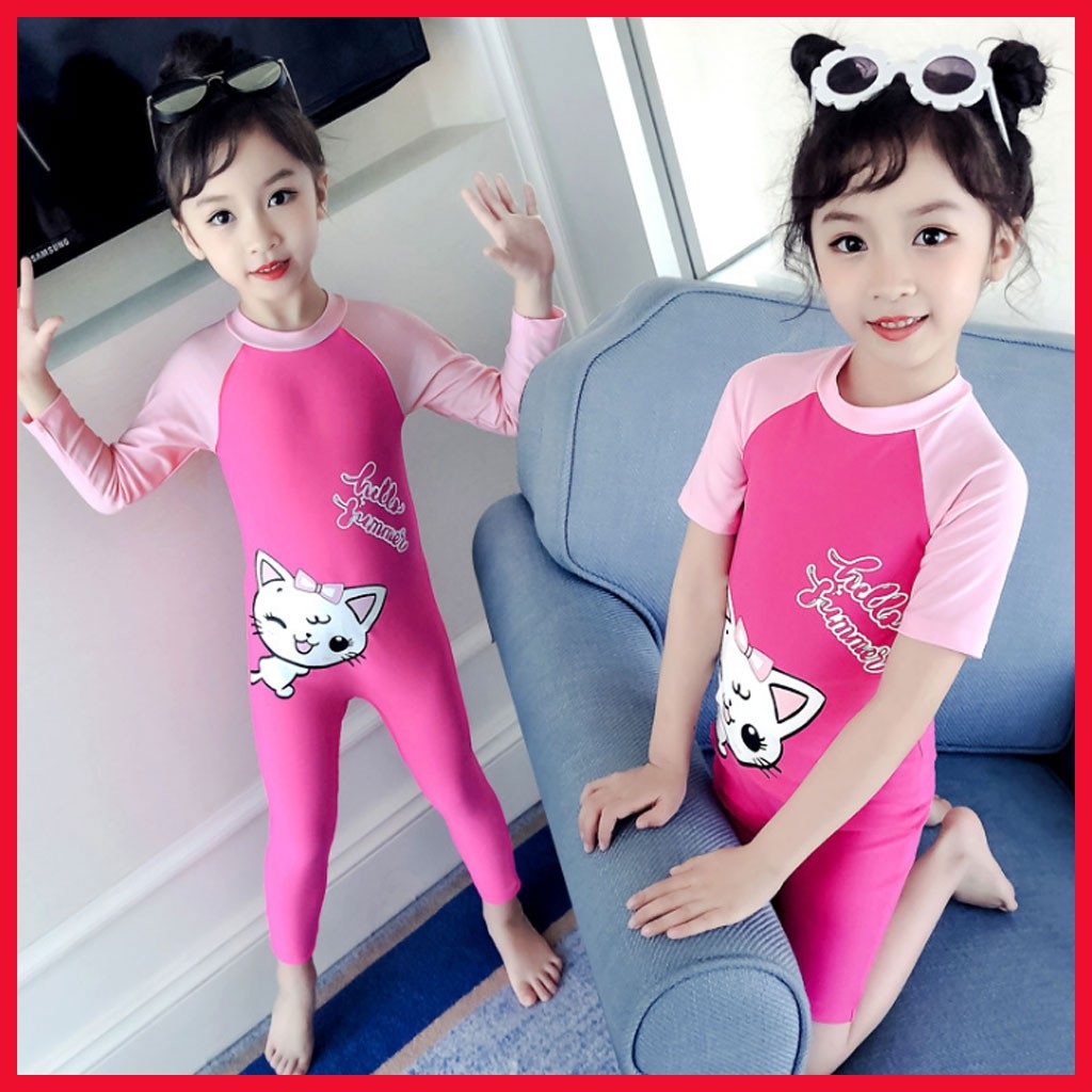 [Có Ảnh Thật] Đồ bơi bé gái liền thân xinh xắn BK-336a