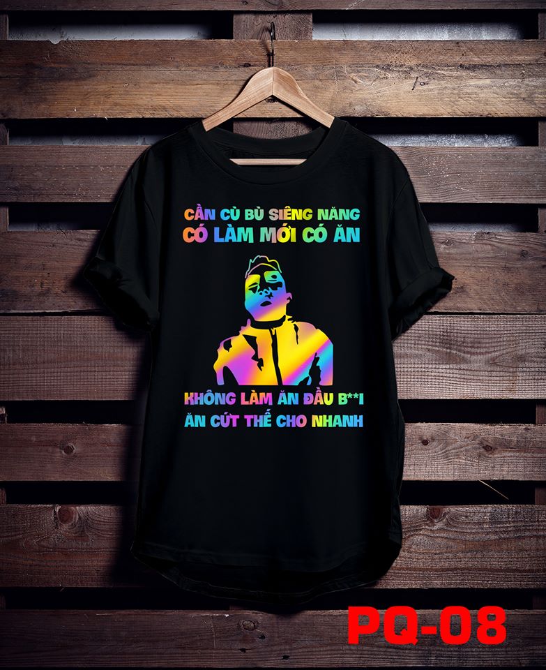 Áo phông phản quang bảy màu Không làm mà đòi có ăn. Sét bộ quần áo nam nữ, sét bộ mặc ở nhà, sét áo quần ống rộng, sét áo thun quần kaki, sét quần đùi V, áo đôi nam nữ đẹp - THE THY