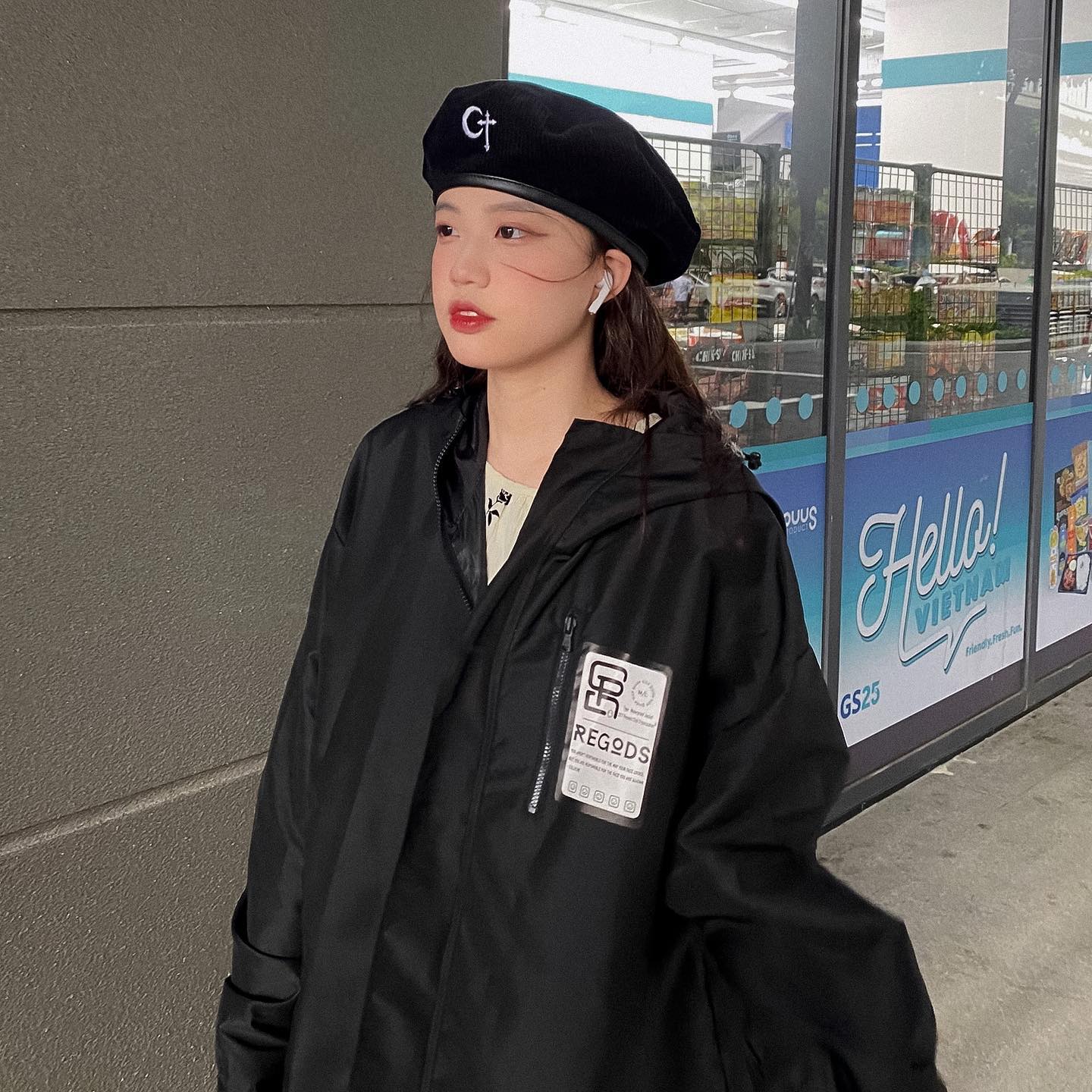 [hcm]áo khoác dù ( regods jacket emoji )