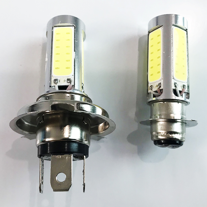 ĐÈN LED 4 TIM BI CẦU - ĐÈN PHA LED SIÊU SÁNG .