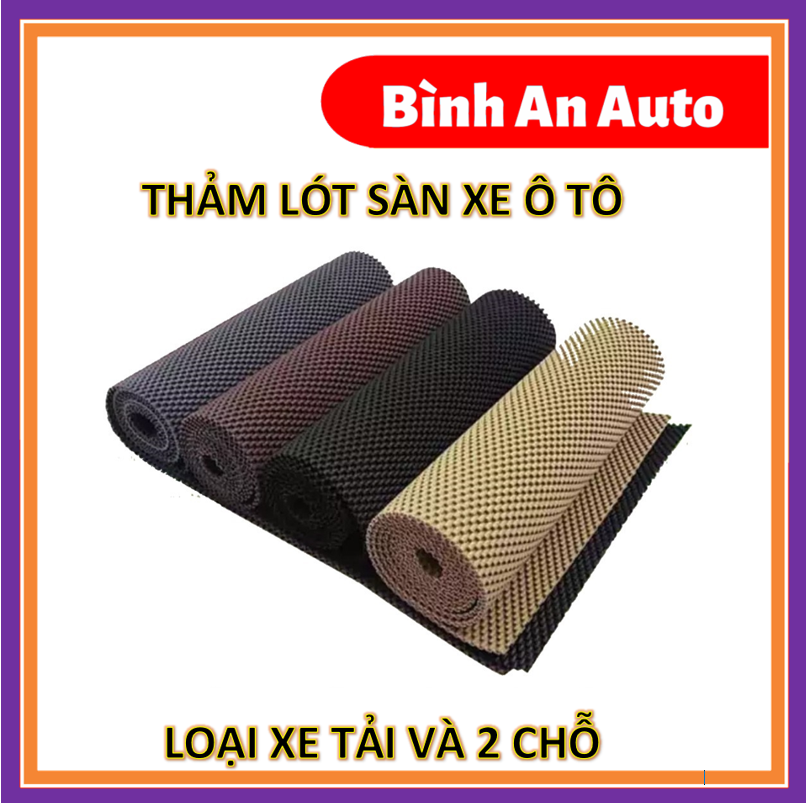 Thảm lót sàn ô tô bằng cao su xe ô tô 2 chỗ và xe tải - tấm 60 x 150cm lót cốp ô tô, lót khoang hành lý, lót sàn xe -không mùi