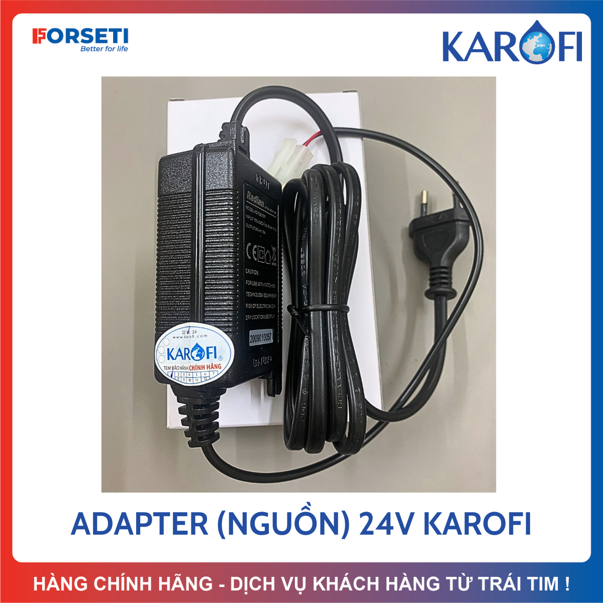 Adapter nguồn máy lọc nước karofi 24v- adapter máy lọc nước r.o 24v