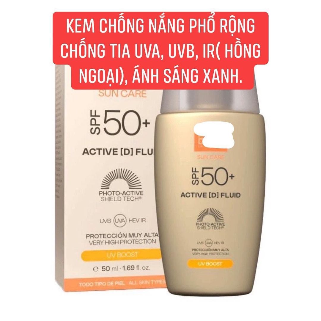 Kem chống nắng marti derm active fluid + 2,2% phí lzd