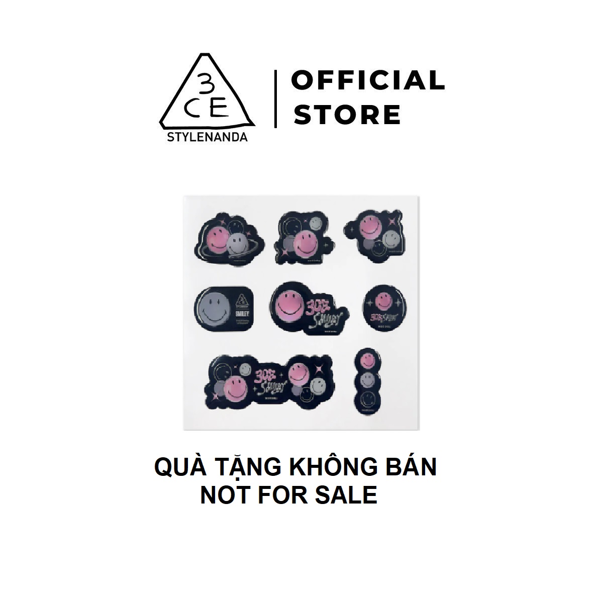 Nhãn dán 3ce x smiley sticker