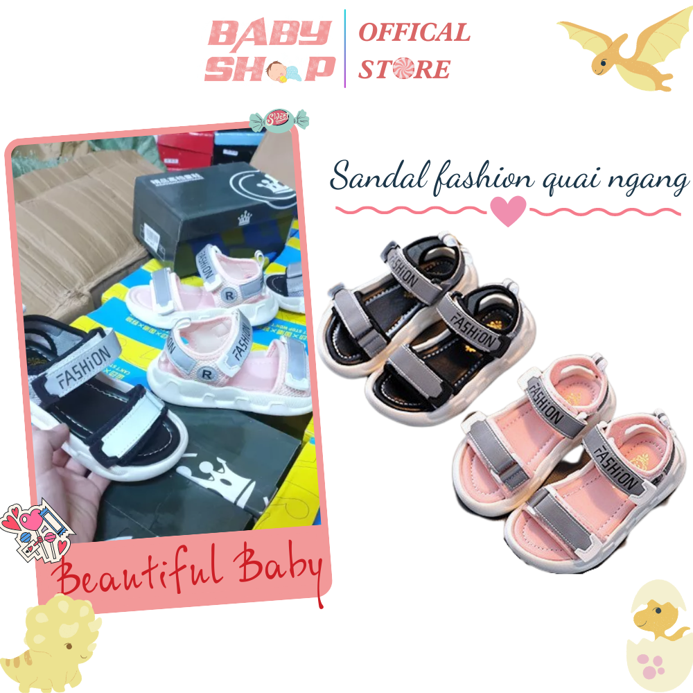 Dép sandal trẻ em [ CAO CẤP ] Dép sandal Fashion quai ngang cho bé trai bé gái, dép sandal quai dán siêu nhẹ chống trơn trượt M301 - Dép sandal cho trẻ em - Dép trẻ em - Dép bé trai - Dép bé gái