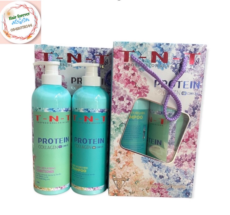 [ Hàng cao cấp ] Dầu gội xả Keratin Cologen TNT Biotin Organic ,kích thích mọc tóc, giảm rụng tóc ,dưỡng tóc hư chẻ ngọn, hương chane_Hair forever love