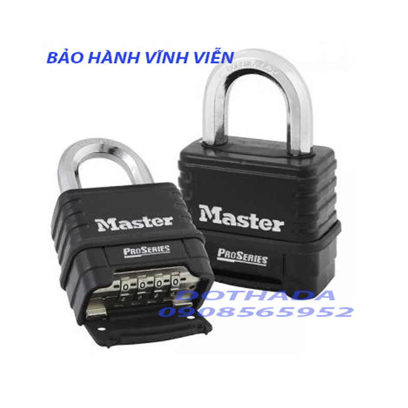 Khóa số master lock 1178 eurd thân kẽm rộng 57mm màu đen - dòng proseries