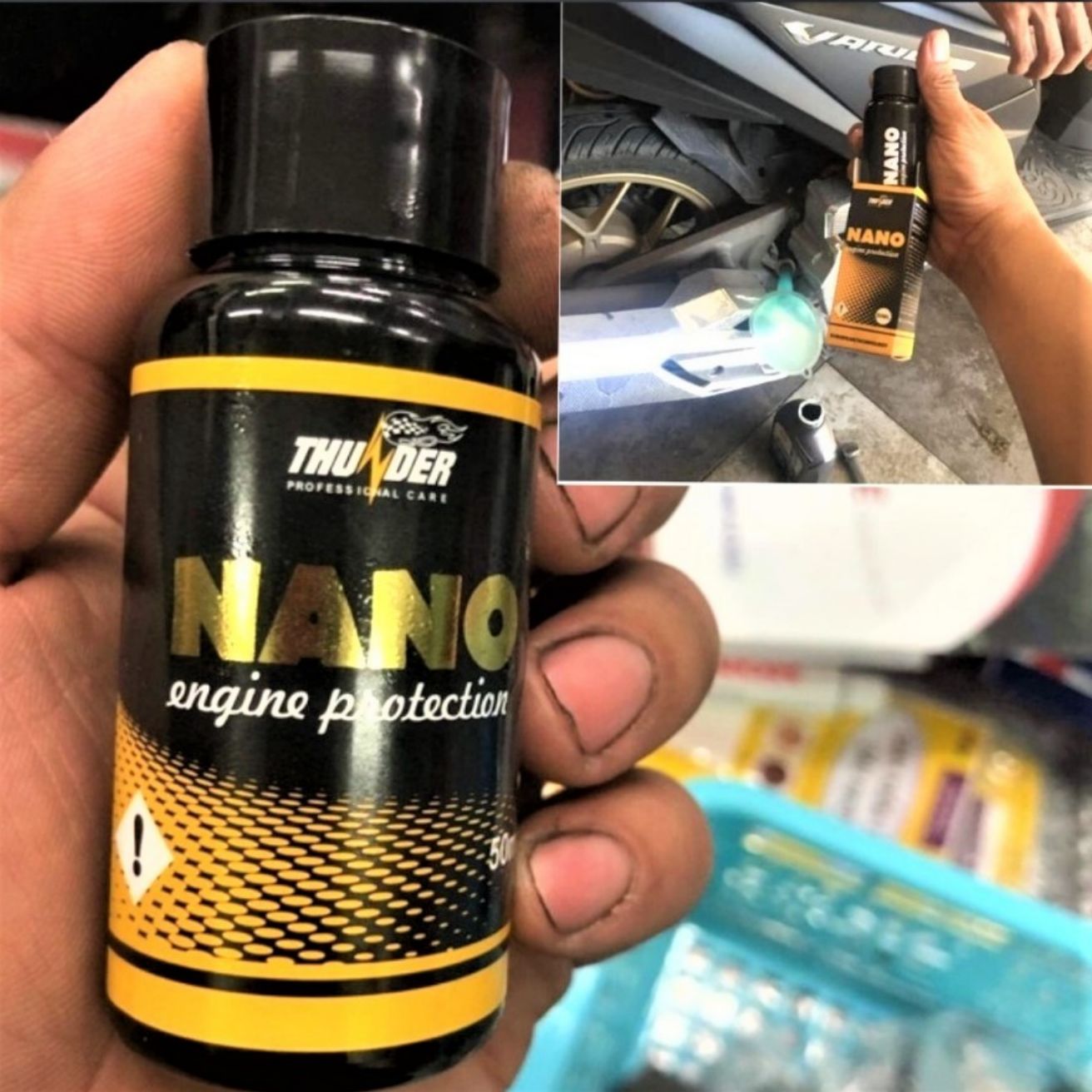 CHAI DUNG DỊCH NANO PHỤC HỒI ĐỘNG CƠ XE MÁY CHẤT LƯỢNG