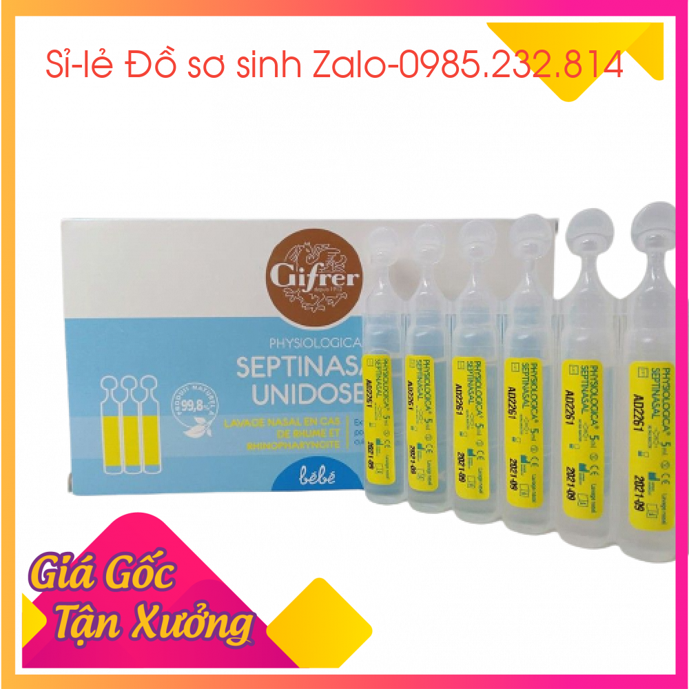 Fysoline - Nước muối sinh lý Kháng khuẩn Pháp - Hỗ trợ nghẹt mũi, viêm mũi, sổ mũi