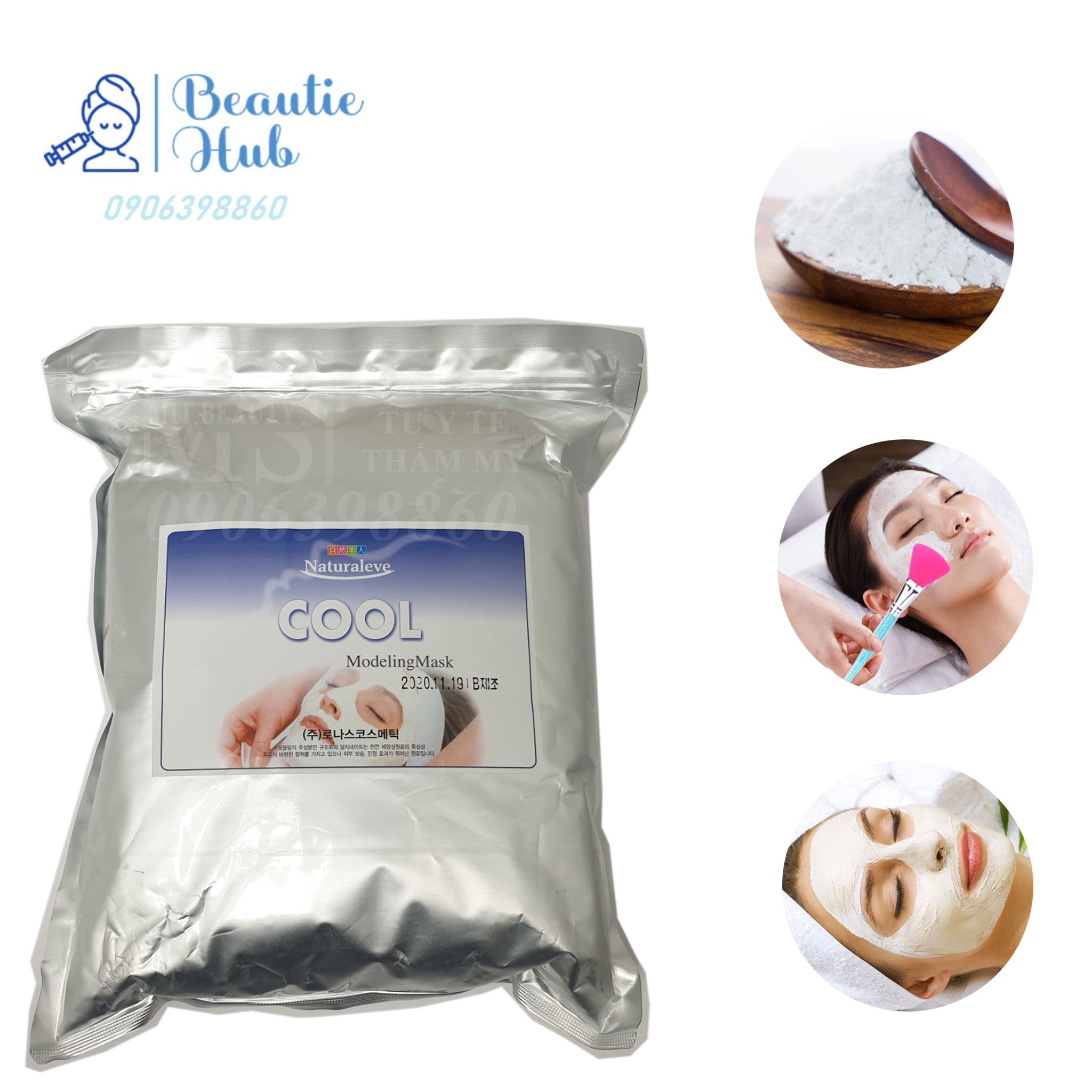 Bột Mặt Nạ Dẻo Ronas Modeling Mask 1kg dùng trong spa, chăm sóc da Hàn Quốc