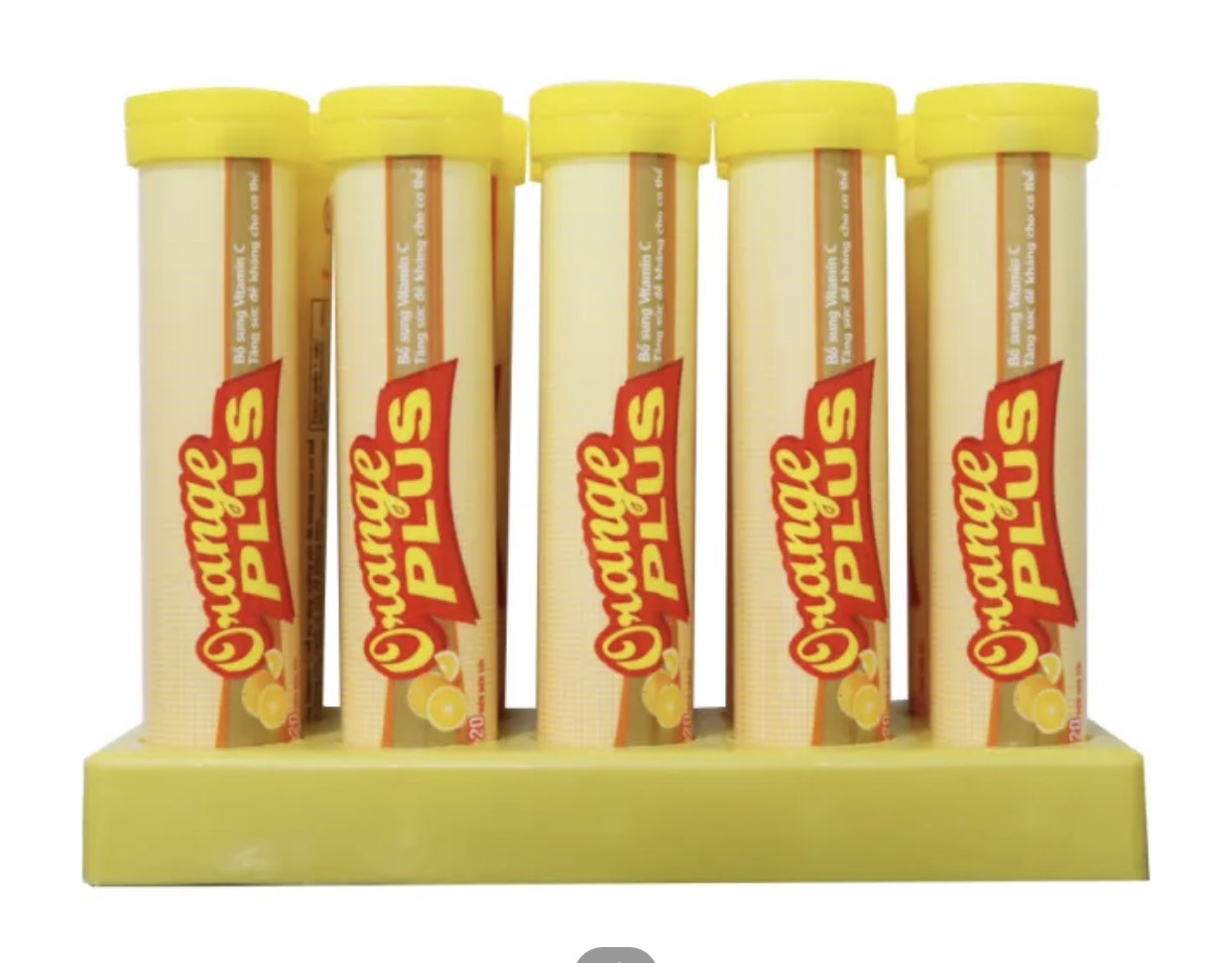 Combo 10 Tuýp Viên Sủi Orange Plus -Mỗi Tuýp là 20 viên - Sủi Mutivitamin- Hương Cam