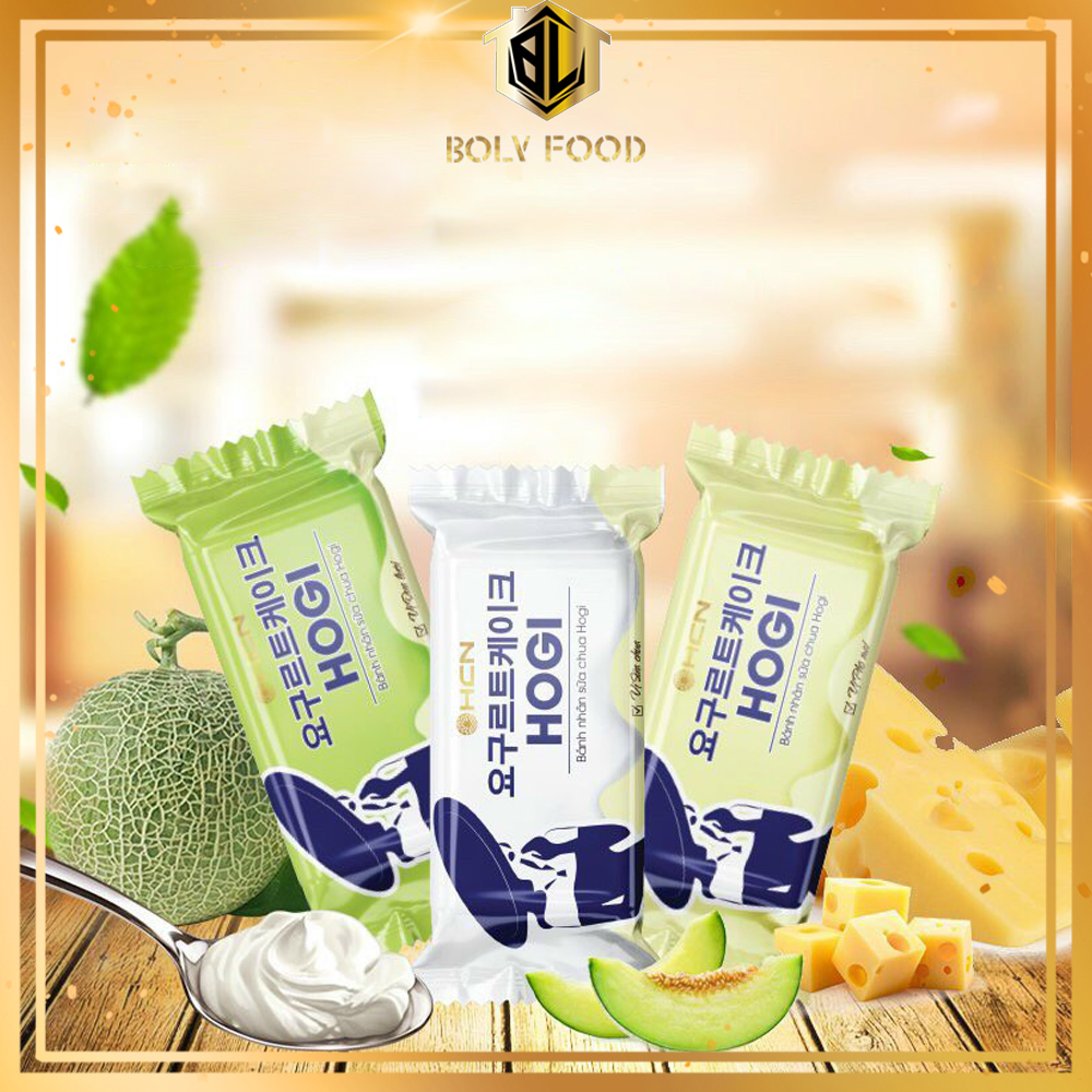 Bánh Sữa Chua HOGI 3 Vị Đặc biệt - Sữa Chua - Phô Mai - Dưa Lưới - Bolyfood