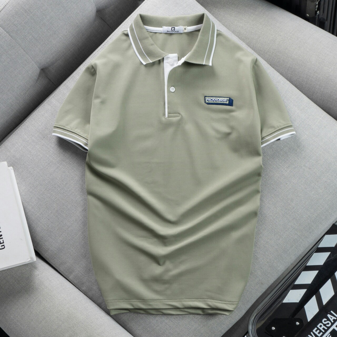 Áo Thun Polo Nam Packhorse Phong Cách Đơn Giản Có Bigsize