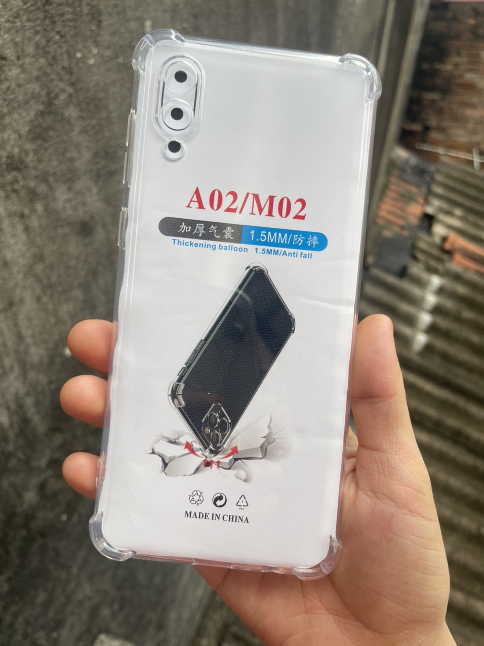 Ốp lưng silicon cho Samsung Galaxy A02 dẻo trong suốt ,chống sốc, bảo vệ Camera