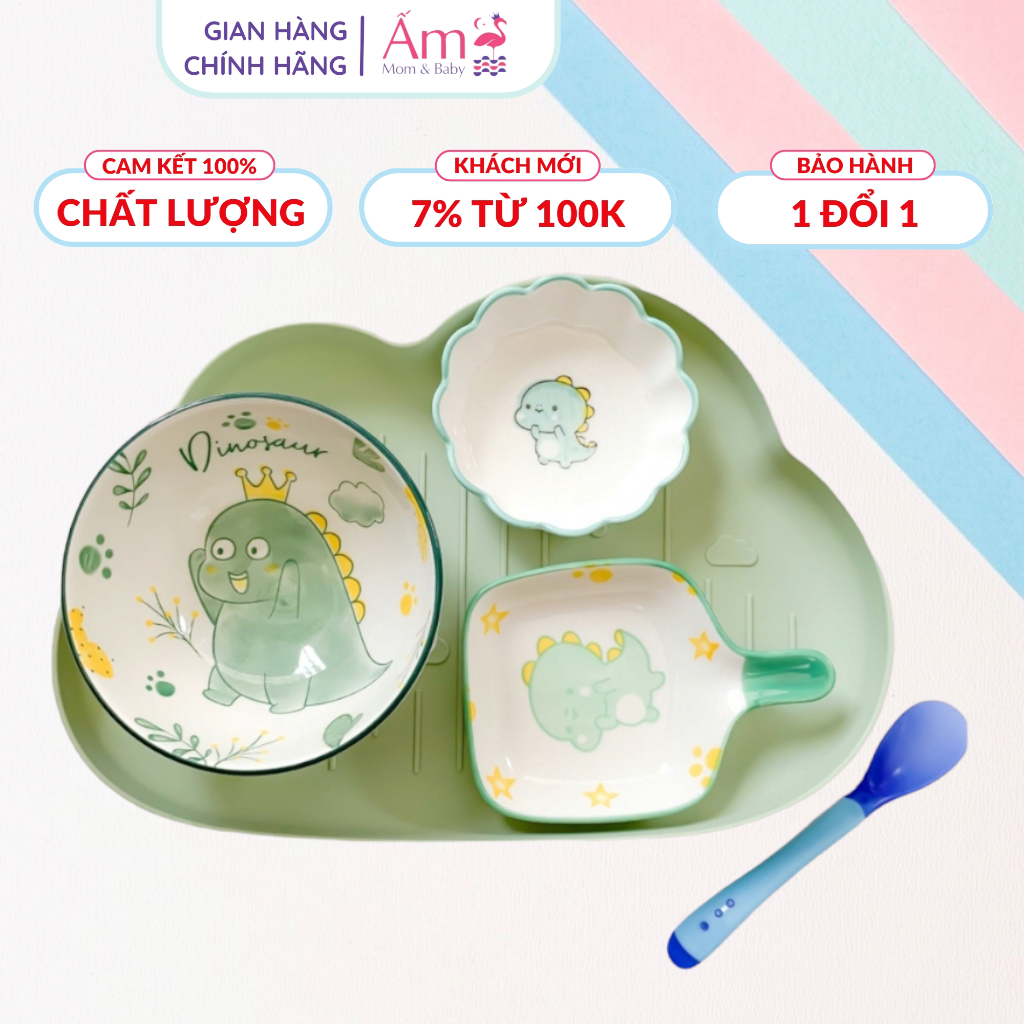 Bộ Bát Ăn Dặm Special - Extra - Couple Cho Bé Cỡ Lớn Dành Cho 9 Tháng Trở Lên - Bộ Dụng Cụ Ăn Dặm Kiểu Nhật Cao Cấp Ấm Gift Decor