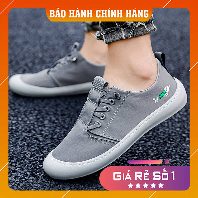 Giày nam thời trang gót kẻ màu cá tính hot trend 2022