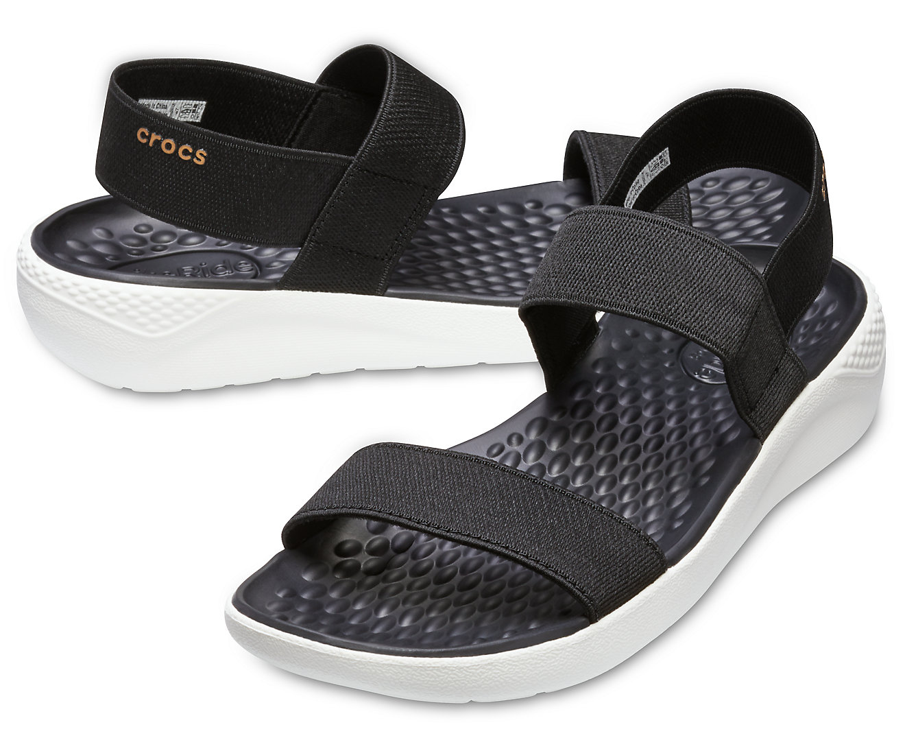 Sandal crocs-literide quai chun co giãn, lót literide siêu mềm êm