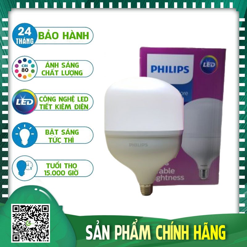 Bóng led trụ philips tforce core hb 30w e27 gen3
