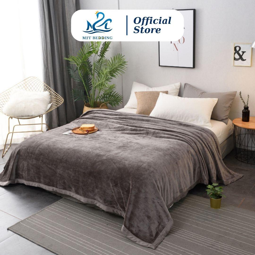 Chăn lông tuyết M2T BEDDING kích thước 2mx2m3 - chăn hè, chăn thu đông mềm mại