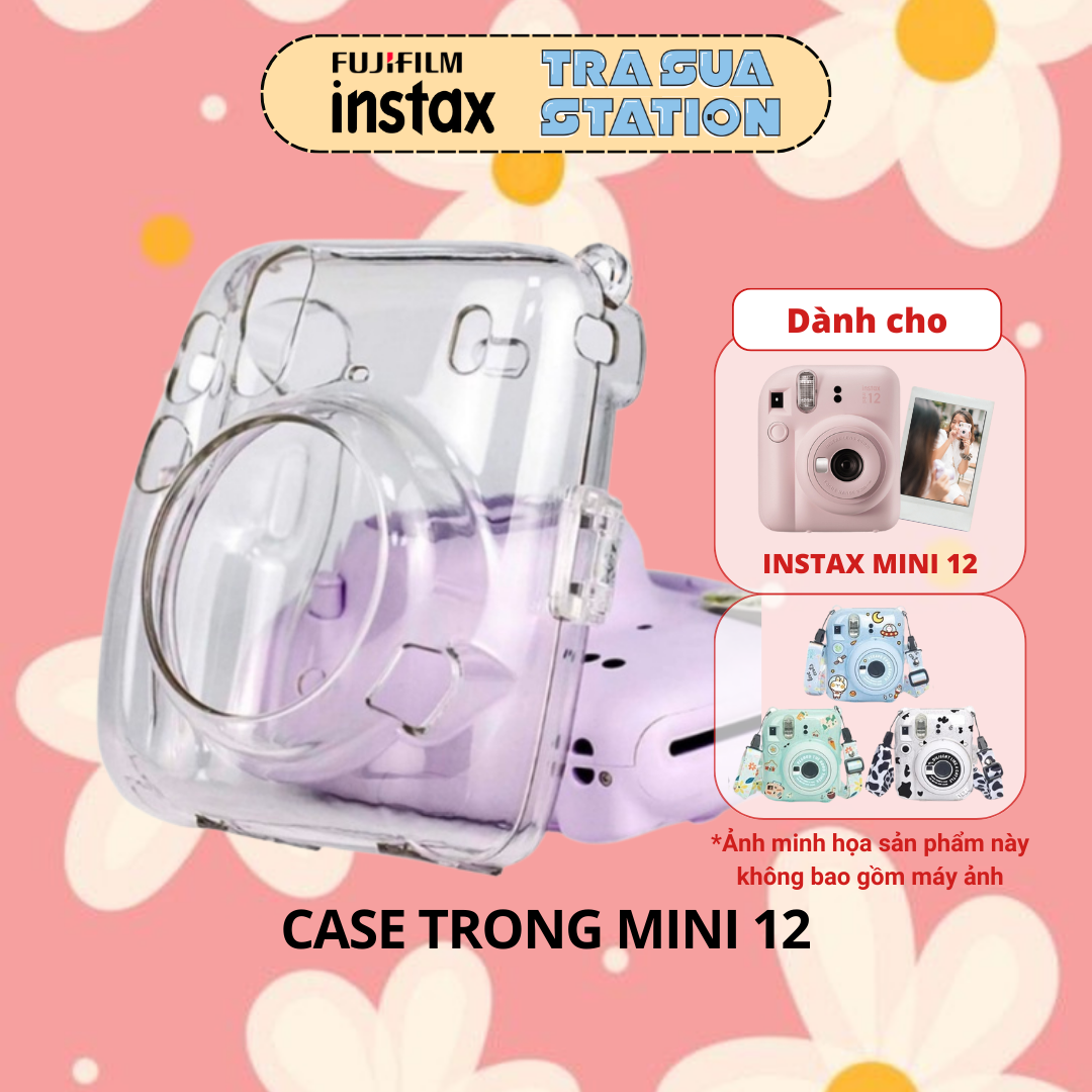 [HN] Ốp nhựa trong bảo vệ máy ảnh instax mini 11/ mini 12 CAIUL bằng nhựa PVC