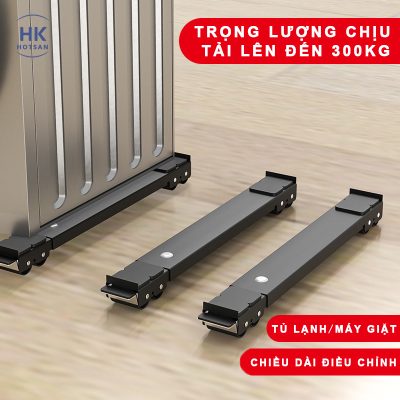 Giá đỡ tủ lạnh máy giặt di động  bộ 1cặp giúp bạn dễ dàng di chuyển đồ nội thất gia dụng (trắng/ đen)