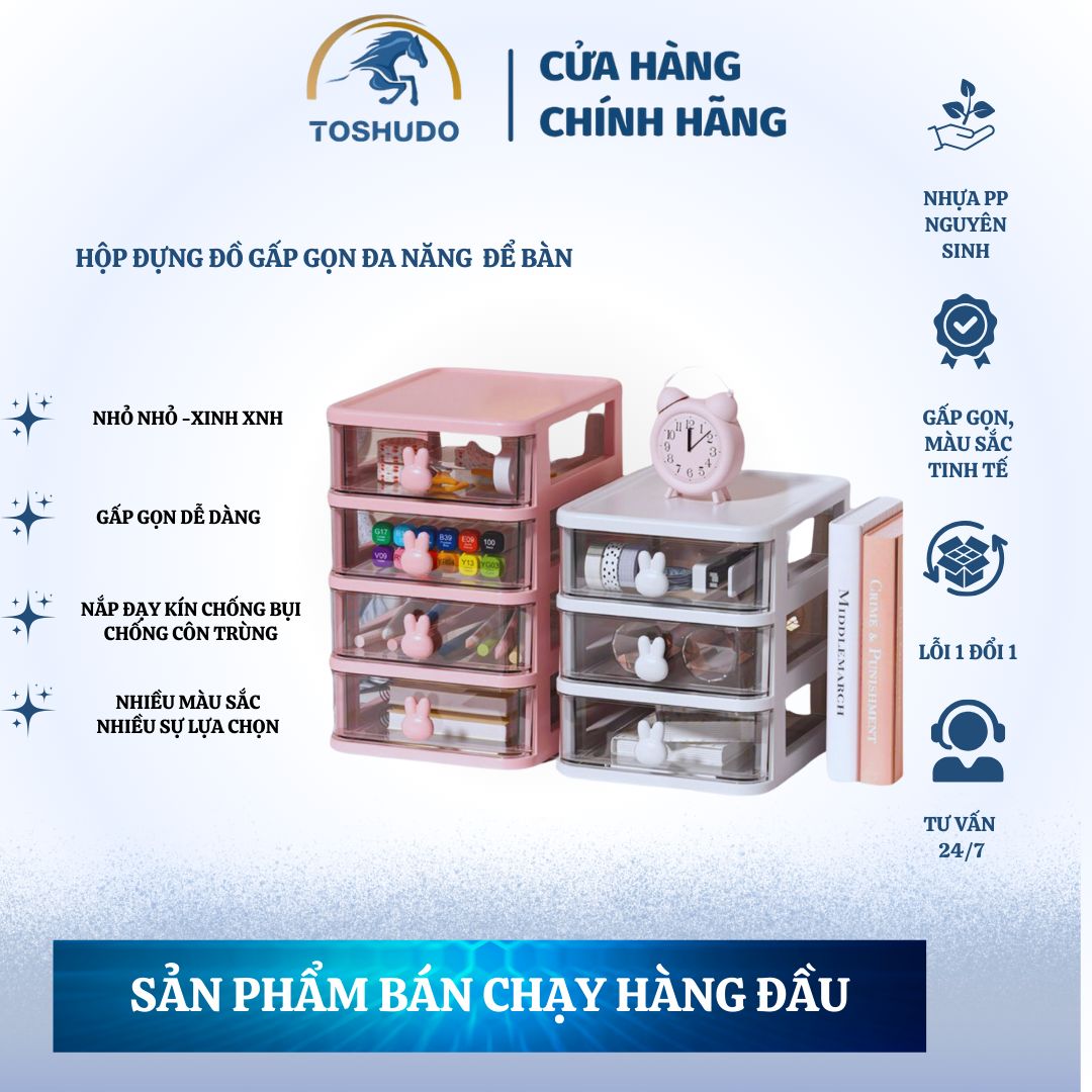 Kệ Nhựa Đựng Bút, Hộp Nhựa Nhiều Ngăn Đựng, Hộp Đựng Mỹ Phẩm đồ dùng đa năng