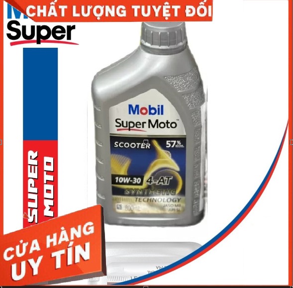 [Ảnh thật] Nhớt Xe ga Mobil Super Moto 10W30, nhớt mobil xe tay ga 10w30 nhớt chuyên dụng cho xe tay