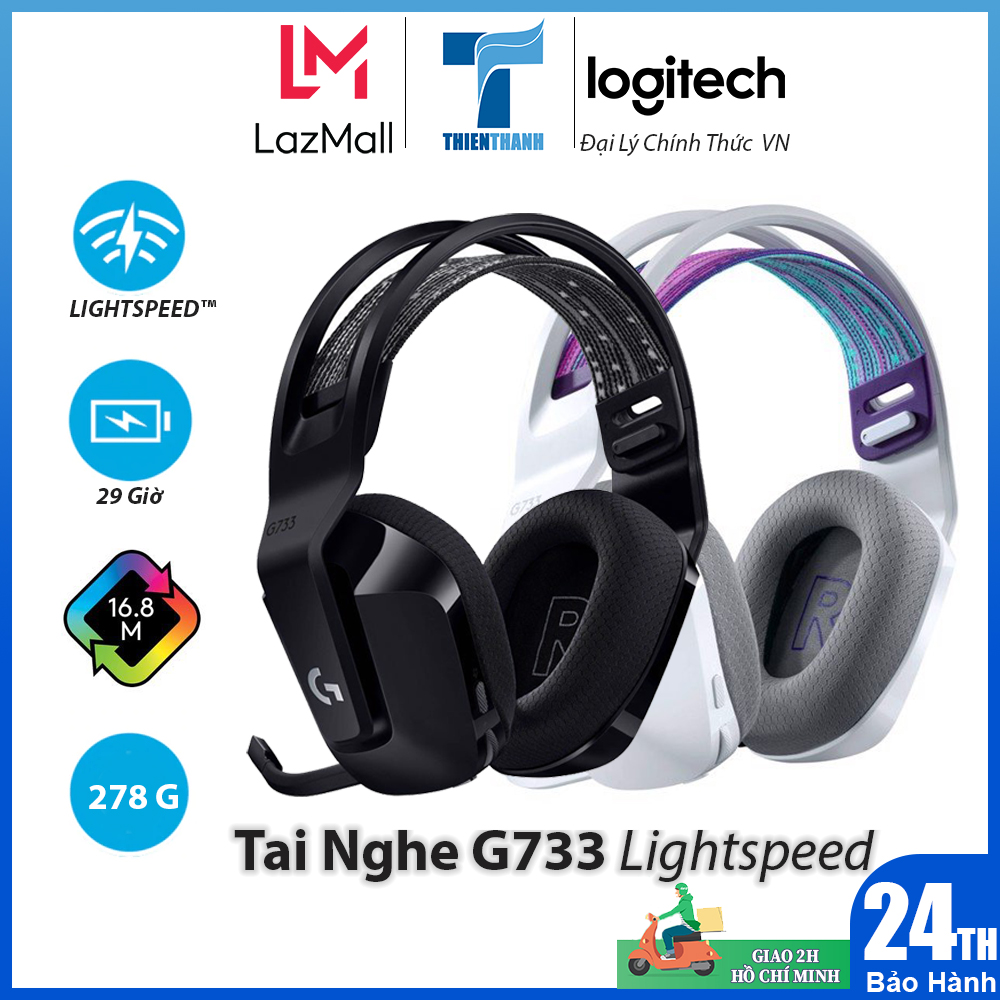 [Trả góp 0%]Tai nghe không dây Logitech G733 LIGHTSPEED Wireless