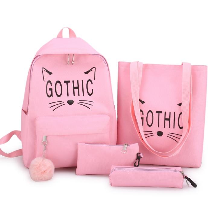 BỘ 4 MÓN BALO TÚI XÁCH GOTHIC THỜI TRANG