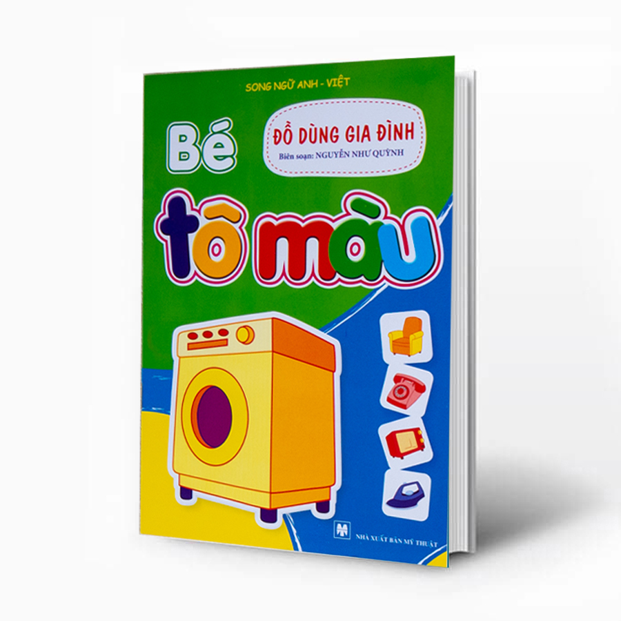 Sách - bé tô màu - chủ đề đồ dùng gia đình