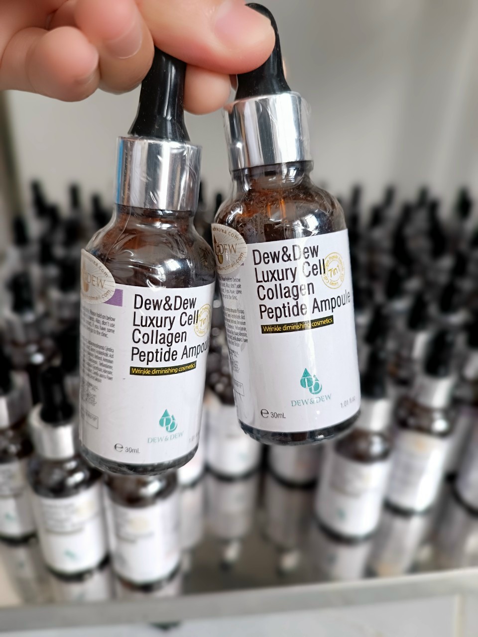 Tinh Chất Làm giảm nám, Trẻ Hóa Da Dew&Dew Luxury Cell Collagen Peptide Ampoule 30ml