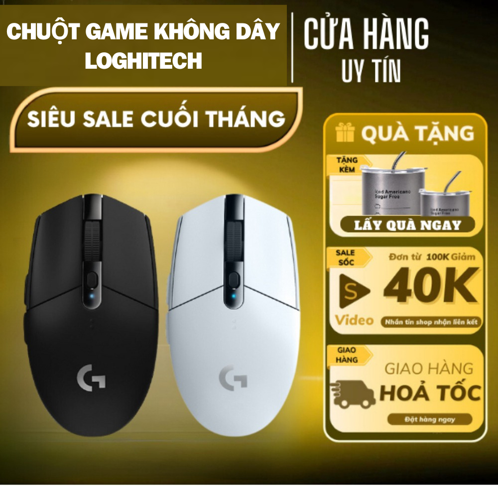 Chuột không dây wireless loghitech Plus silent click không âm thanh , Chuột máy tính không dây con lăn hợp kim cực đẹp .