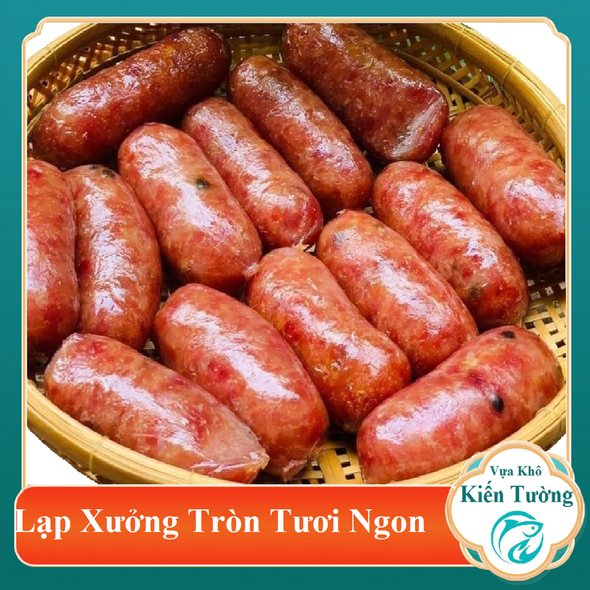 1KG LẠP XƯỞNG HEO TRÒN THƠM NGON- VỊ NGON KHÓ CƯỠNG- ĐẶC SẢN MINH TRIẾT- LẠP XƯỞNG HEO NẠC-Vựa Khô Kiến Tường