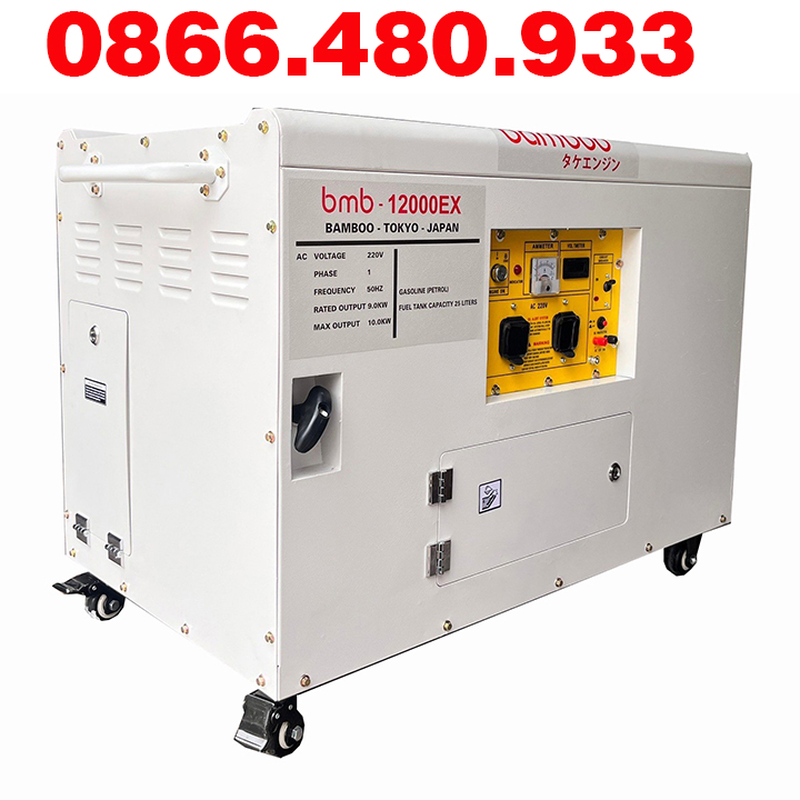 Máy phát điện chạy xăng bamboo 10kw bmb 12000ex