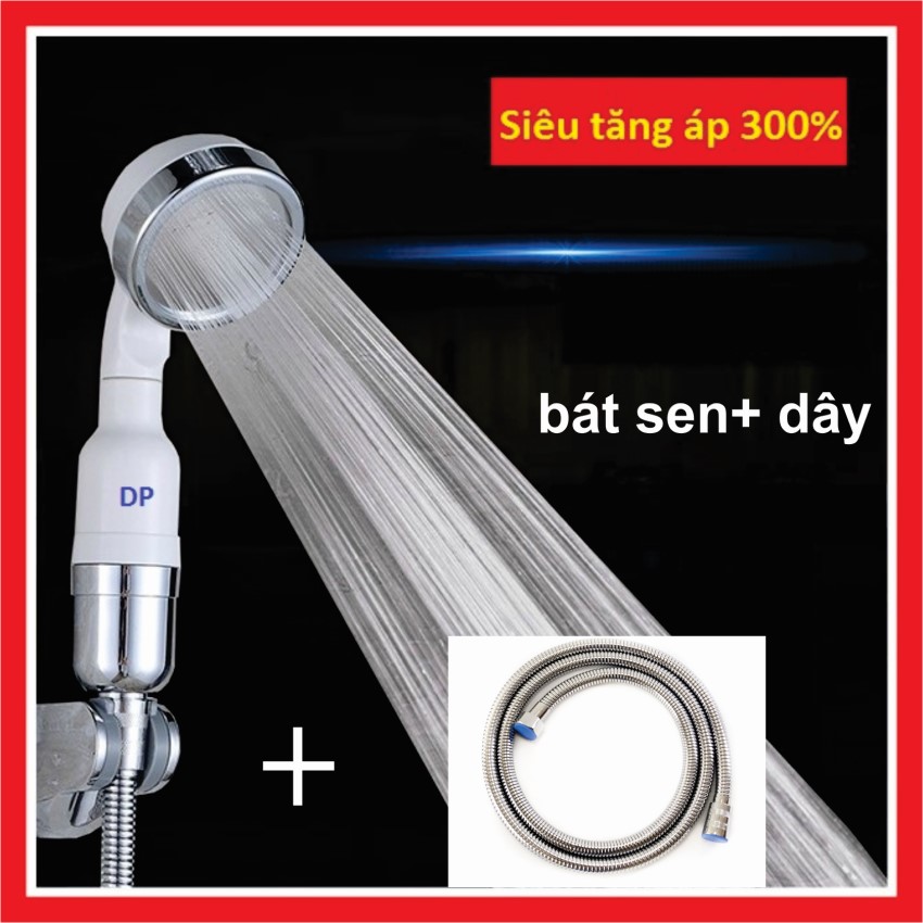 Vòi sen tăng áp siêu mạnh kèm dây sen đẹp 1.5m