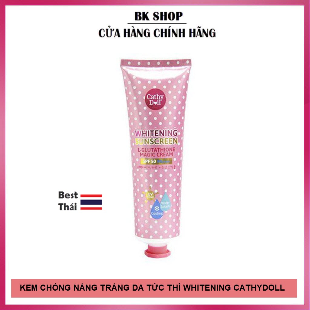 Kem chống nắng trắng da Cathy Doll L-Glutathione 138ml